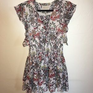 Flower print dress